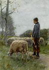 A Shepherd and His Flock by Anton Mauve